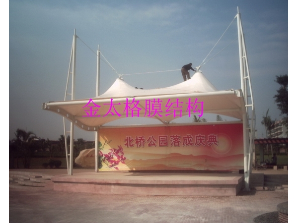 湛江北桥公园舞台膜结构工程